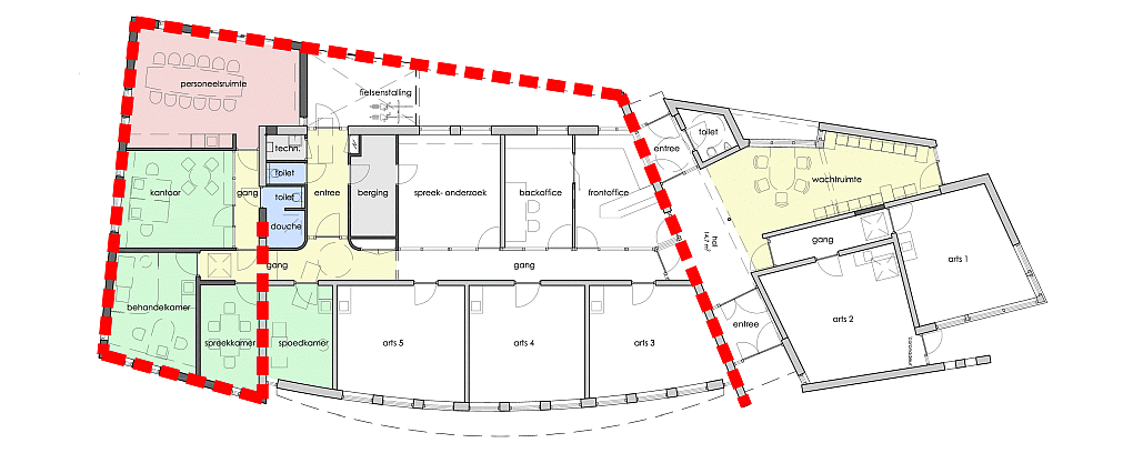 Nieuwe plattegrond en omsluitende muur